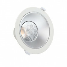 LED downlight - 20 watt - CCT 3000 / 4000 / 6000K - UGR<19  - rond 232 mm - gatmaat 200 mm  - met snoer en stekker