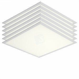 LED paneel SL 60x60, 4000 kelvin, 3840 lm, 120 lm/watt, netsnoer, voordeel ( 6 stuks )