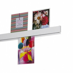 Papergrip wit - lengte 100 cm - papier en foto ophangsysteem-voor kantoor en scholen
