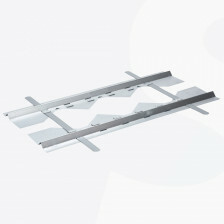 Spotplaten - sparingmaat instelbaar - voor montage verlichting in plafondplaten - metaal  ( 5 stuks )
