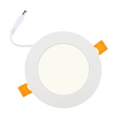 LED downlight - 3CCT - 3000 / 4200 / 6500K  - 6 watt - rond 118 mm - gatmaat 103 mm - adereind aansluiting #spec
