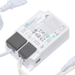 LED driver - 36 watt - voor Tsong / Varnalux panelen - 1-10V dimbaar - 900 mA - male plug - snoer en stekker