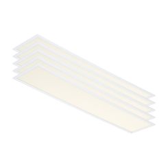 4x LED paneel - 30x150 - CCT 3000 / 4000 / 6000K - UGR<19 -  32 watt - 3840 lm - Philips® CertaDrive - voor lichtbaan - met snoer en stekker