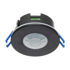 LED bewegingssensor - inbouw - zwart - rond 76 mm - gatmaat 63 mm - max 600 watt