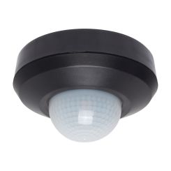 LED bewegings / aanwezigheids sensor - kleur zwart - inbouw / opbouw - max 300W - max 20 meter - kroonsteen aansluiting