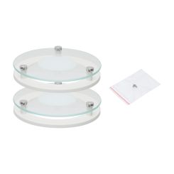 2x ronde glazen afscherming - anti verblinding - voor EVO downlight rond 114 mm
