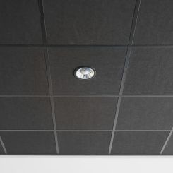 LED downlight - 9 watt - CCT 3000 / 4000  / 5000K - niet dimbaar - hoogglans reflector - ZWARTE rand - rond 113mm - gatmaat 90 mm - snoer en stekker