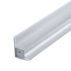 LED strip hoeklijn - lang 200 cm - kleur wit - opaal witte kap - exclusief LED strip