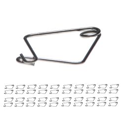 systeemplafond haken- Type A – tot 2 kilo - Verende RVS Kaarthanger voor 15 & 24 mm Profielen (40 stuks)