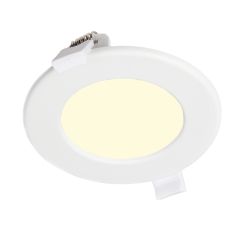 LED downlight - 6 watt - 3000K  - rond 115 mm - gatmaat 105 mm - adereind aansluiting