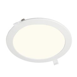 LED downlight - 20 watt - 4000K - 1400 lm  - rond 240 mm - gatmaat 225 mm - adereind aansluiting