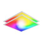 2x LED paneel - 60x60 cm - RGB+CCT - 36 watt - 2,4G RF - dimbaar via afstandsbediening 2,4G RF - met snoer en stekker