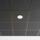 LED downlight - 18 watt - dimbaar 3000K - zwarte rand - rond 225 mm - gatmaat 205 mm - adereind aansluiting #spec
