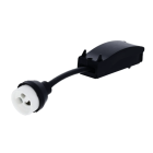 GU10 keramische fitting - 2 aderig snoer - 15 cm -  inclusief kabeldoos - exclusief stekker