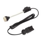 GU10 keramische fitting - 2 aderig snoer - 25 cm -  koppelbaar vergelijkbaar met Wieland® GST18®/3 man stekker #basis