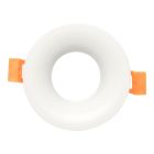 LED spot Frame - verdiept - kleur wit - met GU10 fitting - rond 85 mm - gatmaat 75 mm - zonder netsnoer #basis