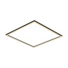 zwarte LED paneel hollow - 60x60 cm - CCT 3000 / 4000 / 6000K - T24 standaard systeem - 32W - Edge lit - Philips CertaDrive - met snoer en stekker