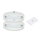 2x ronde glazen afscherming - anti verblinding - voor EVO downlight rond 114 mm